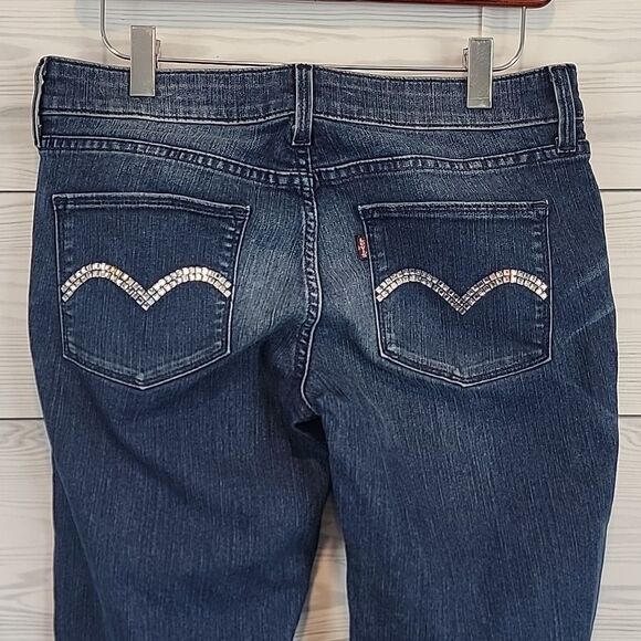 Levi's Sample Jeans With Bling Logo Pockets Womens Size 30" X 32" - Picture 6 of 14